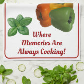 Gepersonaliseerde 'Jouw naam toevoegen' keukenhand Theedoek (Gevouwen)