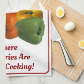 Gepersonaliseerde 'Jouw naam toevoegen' keukenhand Theedoek (Quarter Fold)