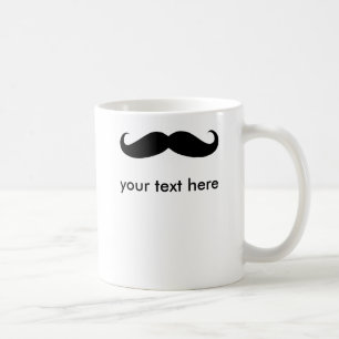 Gepersonaliseerde Jouw tekst hier de heer Mustache Koffiemok