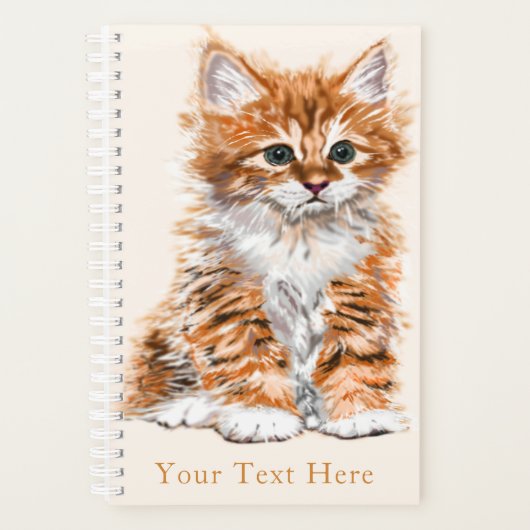 Gepersonaliseerde Jouw tekst Planner met Schattige (Voorkant)