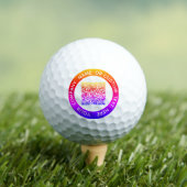 Gepersonaliseerde Jouw tekst QR Code stempels Golf Golfballen (Insitu Shirt)