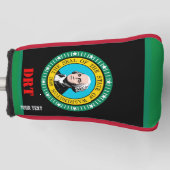Gepersonaliseerde Jouw tekst Washington State Flag Golfheadcover (Voorkant)