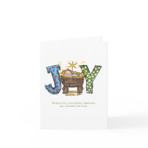 Gepersonaliseerde Joy Baby Jesus Religieuze Kerstm