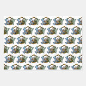 Gepersonaliseerde Joy Baby Jesus Religieuze Kerstm Inpakpapier Vel (Voorkant 2)