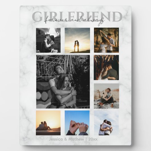 Gepersonaliseerde Jubileum cadeaus voor haar Fotoplaat (Voorkant)