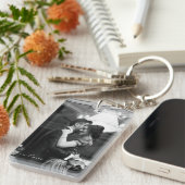 Gepersonaliseerde Jubileum cadeaus voor haar Sleutelhanger (Voorkant Rechts)