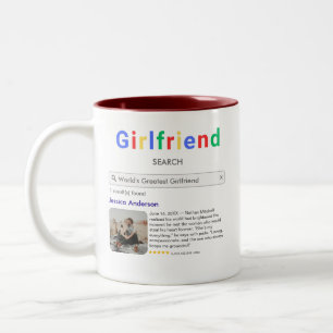 Gepersonaliseerde Jubileum cadeaus voor haar Tweekleurige Koffiemok