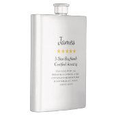 Gepersonaliseerde Jubileum cadeaus voor hem Flacon (Rechts)