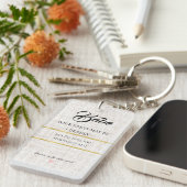 Gepersonaliseerde Jubileum cadeaus voor hem Sleutelhanger (Voorkant Rechts)