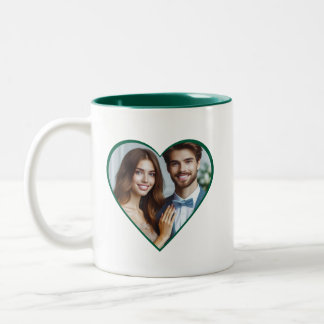 Gepersonaliseerde Jubileum Custom Photo Heart Mok