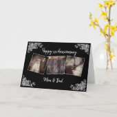 Gepersonaliseerde Jubileum-fotokaart Kaart (Gele Bloem)