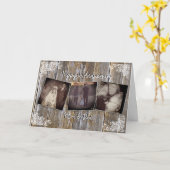 Gepersonaliseerde Jubileum-fotokaart Kaart (Gele Bloem)