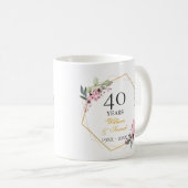 Gepersonaliseerde Jubileum geschenken - Custom paa Koffiemok (Voorkant rechts)