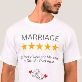 Gepersonaliseerde Jubileum geschenken - Custom paa T-shirt