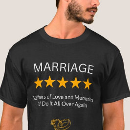 Gepersonaliseerde Jubileum geschenken - Custom paa T-shirt