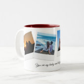 Gepersonaliseerde Jubileum geschenken - Custom paa Tweekleurige Koffiemok (Voorkant links)