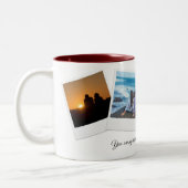 Gepersonaliseerde Jubileum geschenken - Custom paa Tweekleurige Koffiemok (Links)