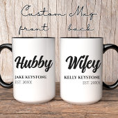 Gepersonaliseerde jubileum mok voor man en vrouw