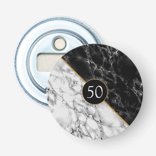 Gepersonaliseerde Jubileum of verjaardag flesopene Button Flesopener