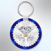 Gepersonaliseerde, Jubileum Party Favors voor gast Sleutelhanger