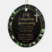 Gepersonaliseerde Jubileum voor de beste bestellin Keramisch Ornament (Links)