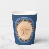 Gepersonaliseerde Judaica Jerusalem Papieren Bekers (Achterkant)