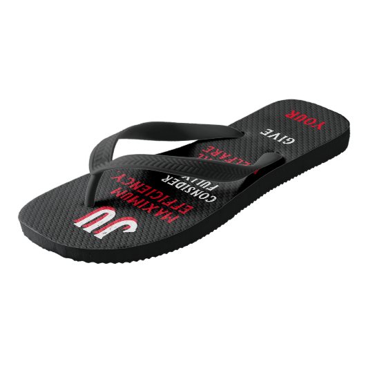 Gepersonaliseerde Judo Teenslippers (Schuin)