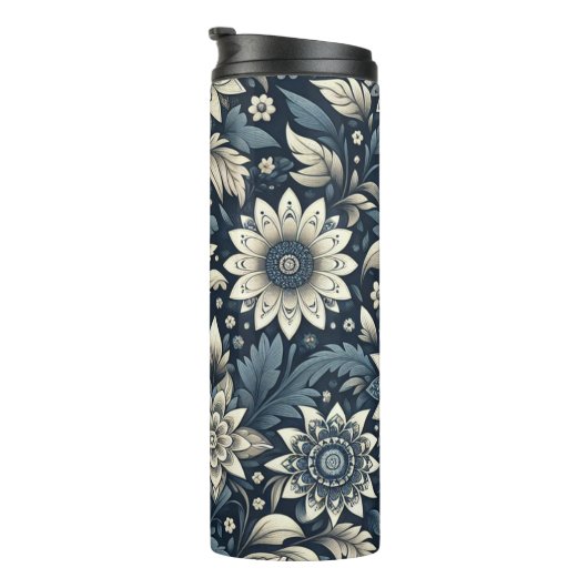 Gepersonaliseerde Juli Geboorte Bloem Larkspur 16  Thermosbeker (Geroteerd rechts)