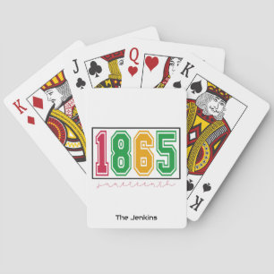 Gepersonaliseerde Juneteenth - Zwarte geschiedenis Pokerkaarten