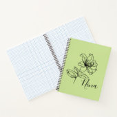 Gepersonaliseerde juni Honeysuckle Geboorte Bloem  Notitieboek (Binnen)