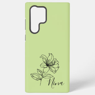 Gepersonaliseerde juni Honeysuckle Geboorte Bloem Samsung Galaxy Hoesje