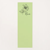Gepersonaliseerde juni Honeysuckle Geboorte Bloem Yogamat (Voorkant)