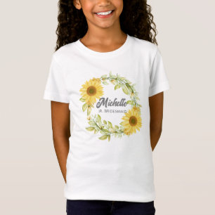 Gepersonaliseerde junior bruidsmeisje t-shirt
