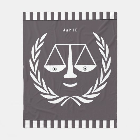 Gepersonaliseerde jurist Fleece Blanket Deken (Voorkant)