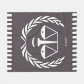 Gepersonaliseerde jurist Fleece Blanket Deken (Voorkant (Horizontaal))