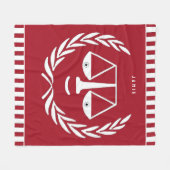 Gepersonaliseerde jurist Fleece Blanket Deken (Voorkant (Horizontaal))
