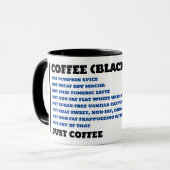 GEPERSONALISEERDE JUST COFFEE BLACK MOK (Voorkant links)