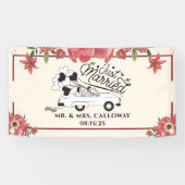 Gepersonaliseerde Just Married Car Banner (Horizontaal)