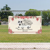 Gepersonaliseerde Just Married Car Banner (Insitu)