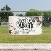 Gepersonaliseerde Just Married Car Banner (Insitu)