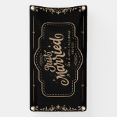 Gepersonaliseerde Just Married Car Banner (Verticaal)