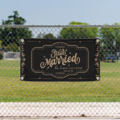 Gepersonaliseerde Just Married Car Banner (Insitu)