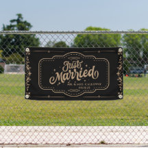 Gepersonaliseerde Just Married Car Banner