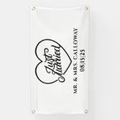 Gepersonaliseerde Just Married Car Banner (Verticaal)
