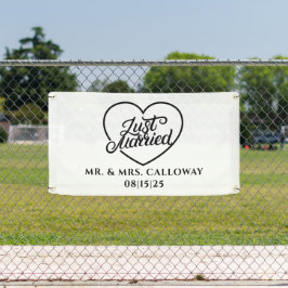 Gepersonaliseerde Just Married Car Banner