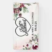 Gepersonaliseerde Just Married Car Banner (Verticaal)