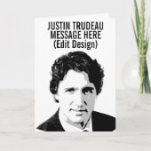 GEPERSONALISEERDE JUSTIN TRUDEAU KAART (Voorkant)