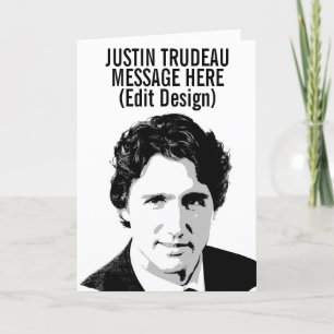 GEPERSONALISEERDE JUSTIN TRUDEAU KAART