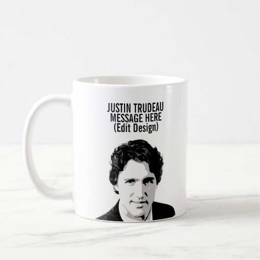 GEPERSONALISEERDE JUSTIN TRUDEAU KOFFIEMOK (Links)