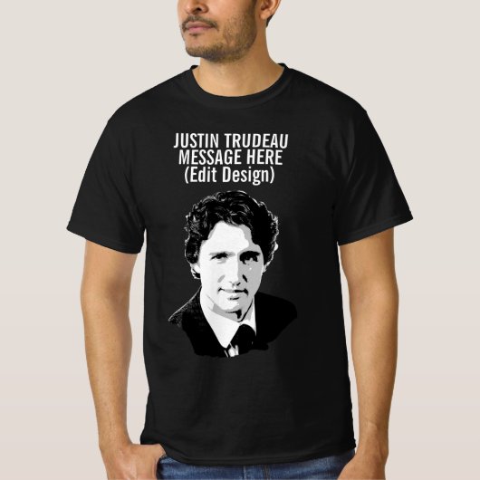 GEPERSONALISEERDE JUSTIN TRUDEAU T-SHIRT (Voorkant)